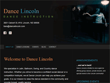 Tablet Screenshot of dancelincoln.com